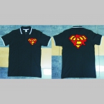 Anarchy superman polokošela s rôznofarebným lemovaním okolo límčekov a rukávov na výber podľa vášho želania!